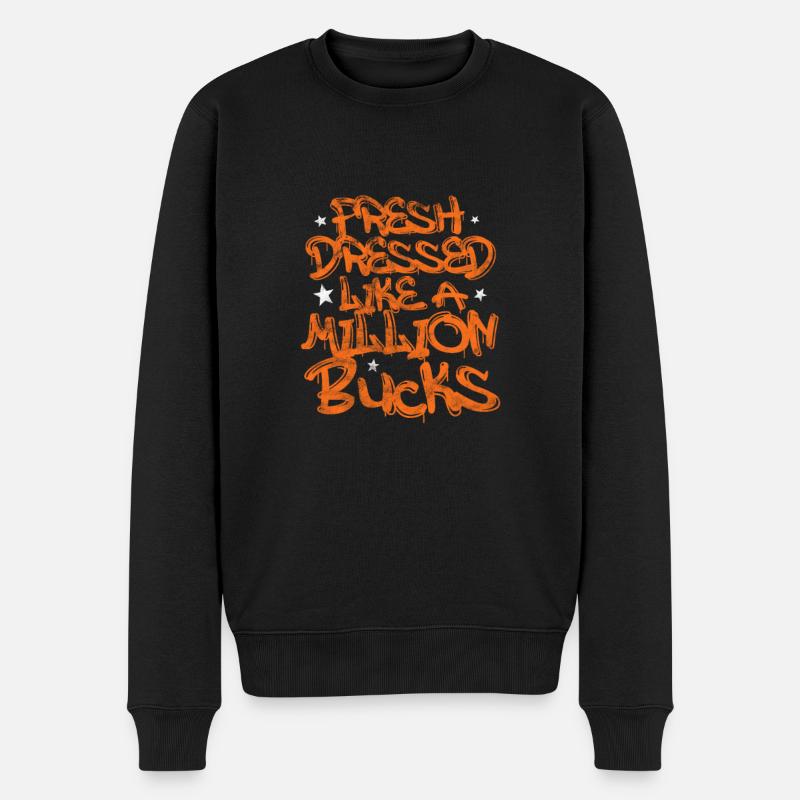 Hip-hop - Pull Premium bio Homme - noir
