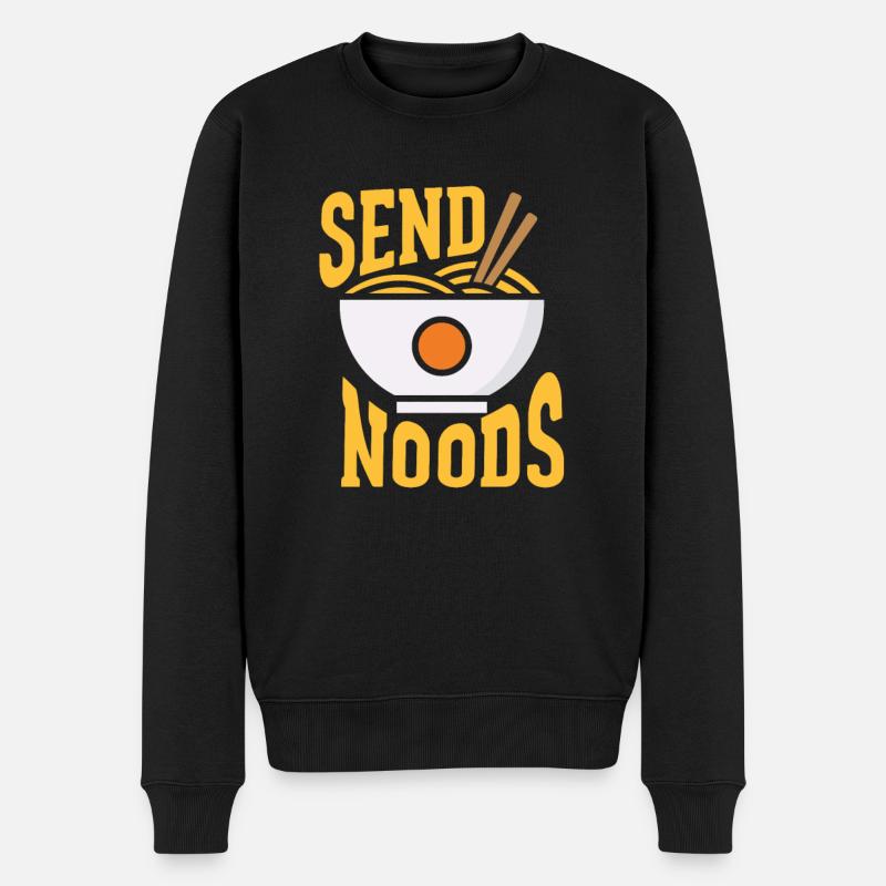 Ramen - Männer Premium Bio Pullover - Schwarz