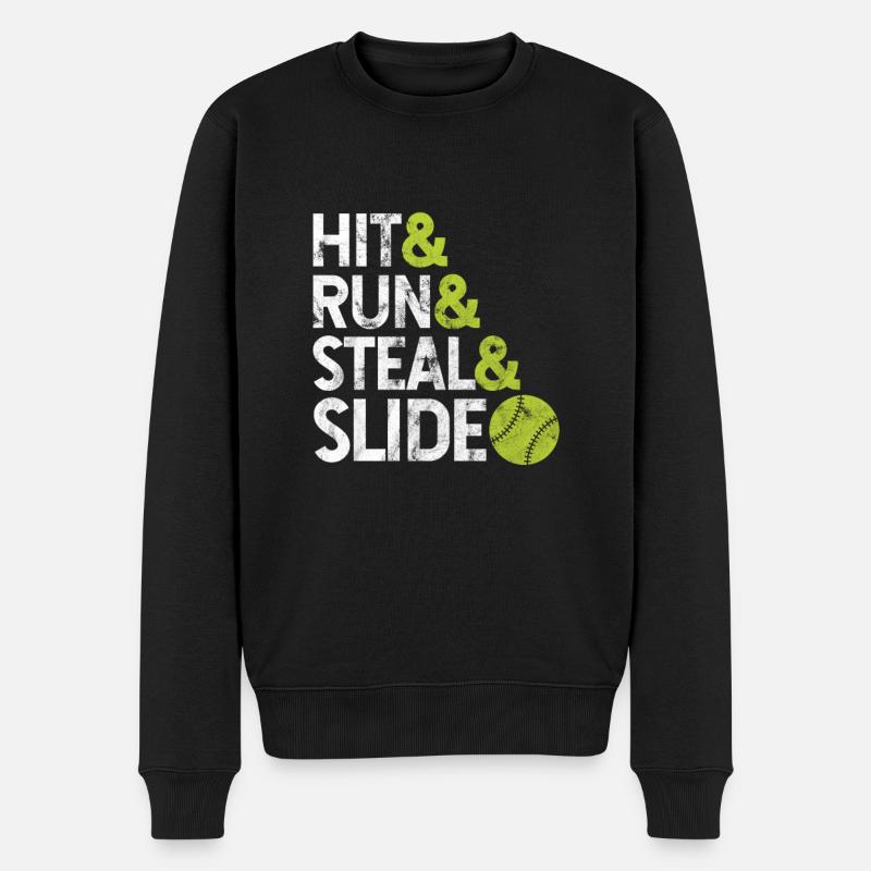 Softball - Pull Premium bio Homme - noir