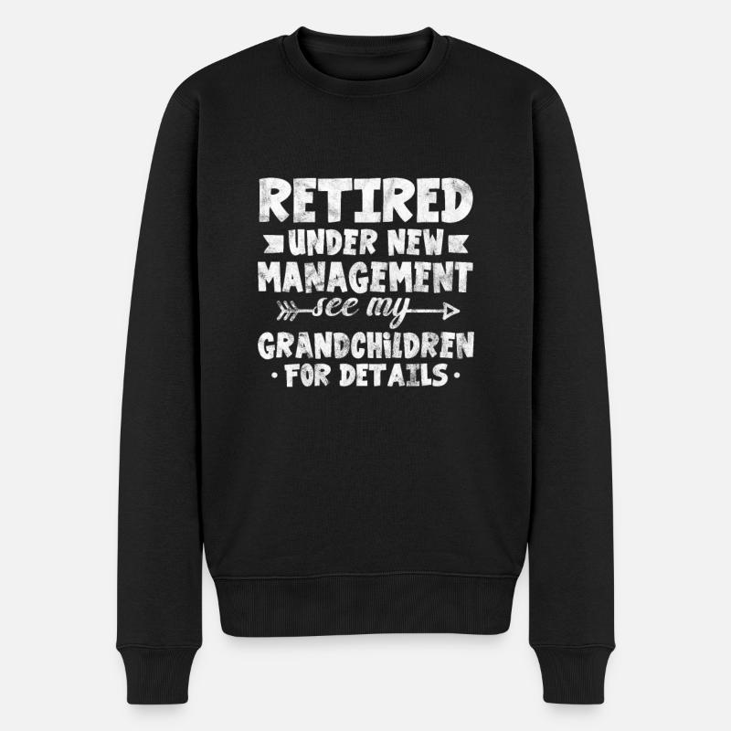 Ruhestand - Männer Premium Bio Pullover - Schwarz