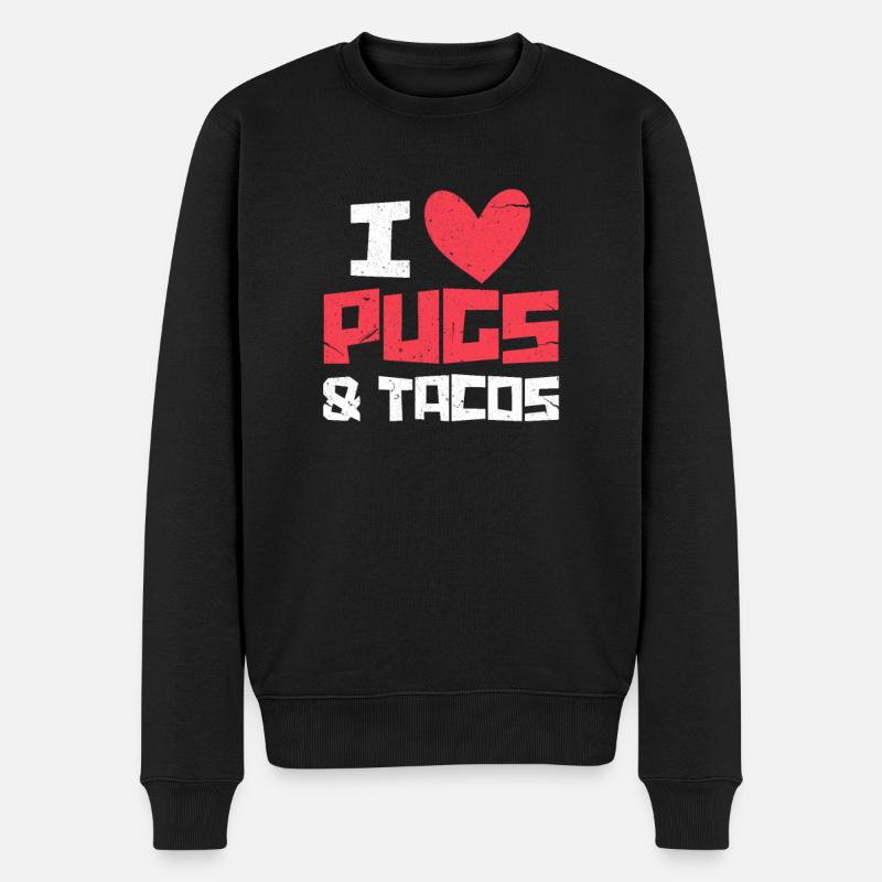 Tacos au carlin - Pull Premium bio Homme - noir