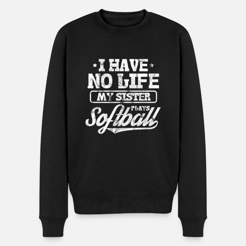 Softball - Pull Premium bio Homme - noir
