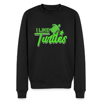 Tortue - Pull Premium bio Homme - noir - Devant - Nico (187cm)