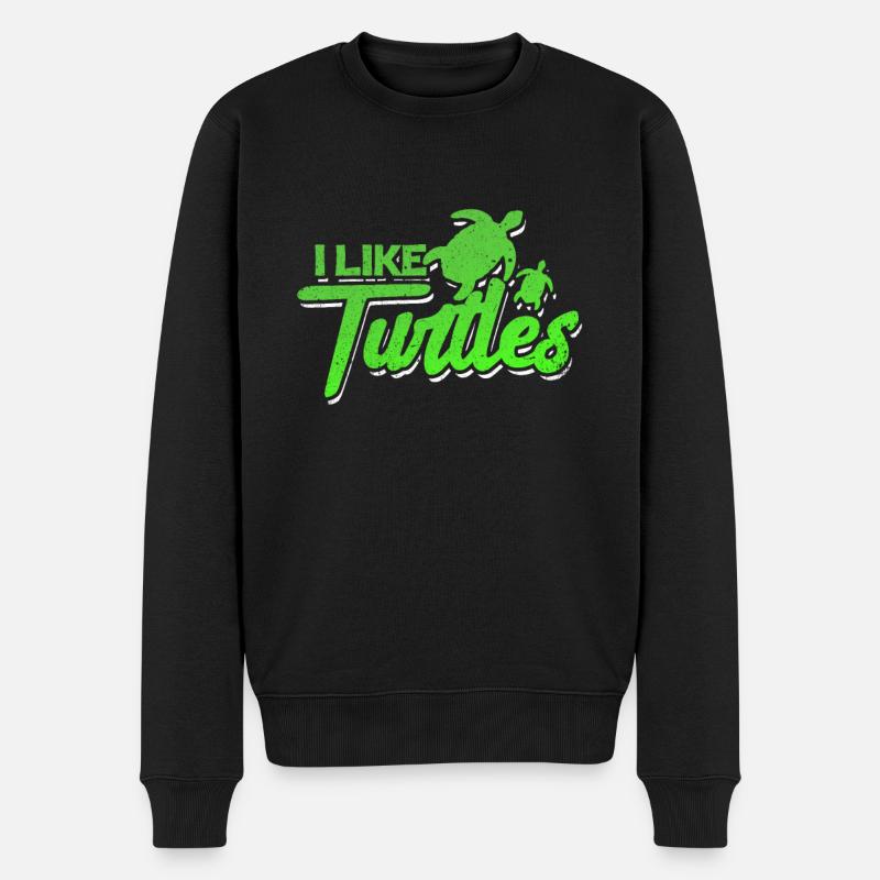 Tortue - Pull Premium bio Homme - noir