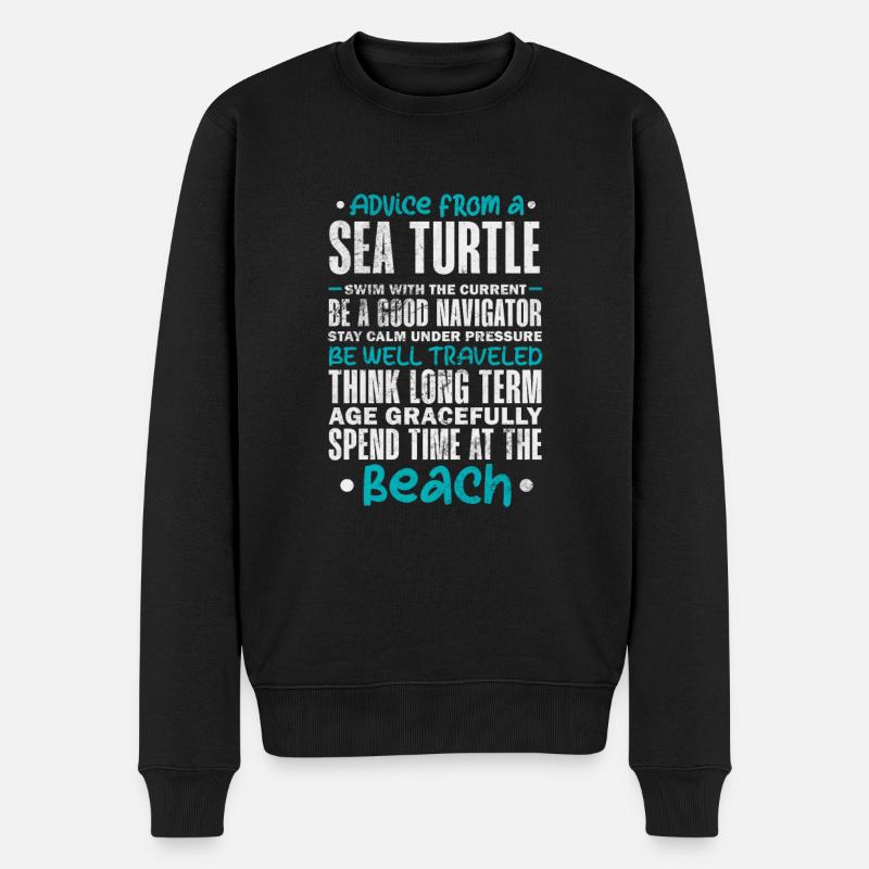 Tortue - Pull Premium bio Homme - noir