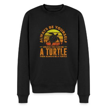 Tortue - Pull Premium bio Homme - noir - Devant - Nico (187cm)