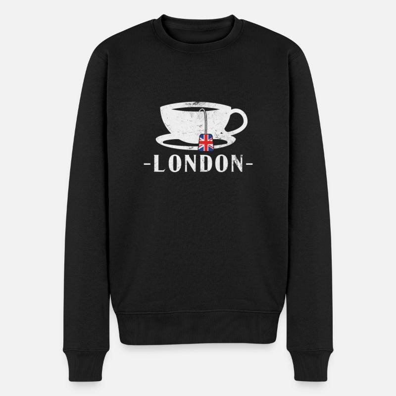Londres - Pull Premium bio Homme - noir