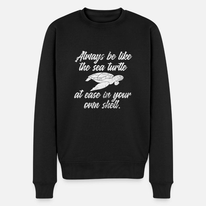 Tortue - Pull Premium bio Homme - noir