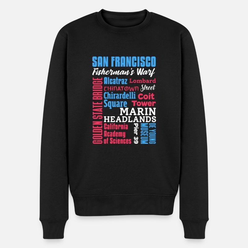 San Francisco - Pull Premium bio Homme - noir