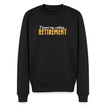 Retirement - Men's Premium Organic Jumper - black - Front - Nico (187cm)