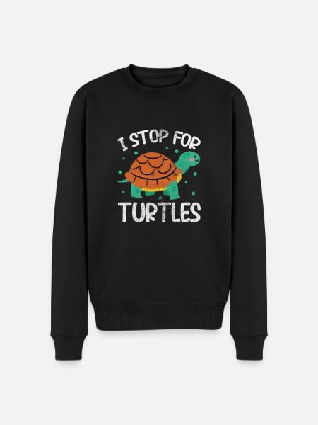 Turtle - Men's Premium Organic Jumper - black