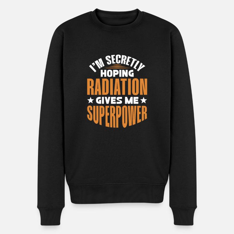 Krebs Krank Krankheit Kampf Geschenk - Männer Premium Bio Pullover - Schwarz