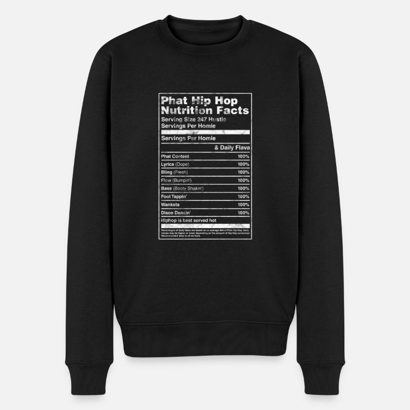 Hip-hop - Pull Premium bio Homme - noir