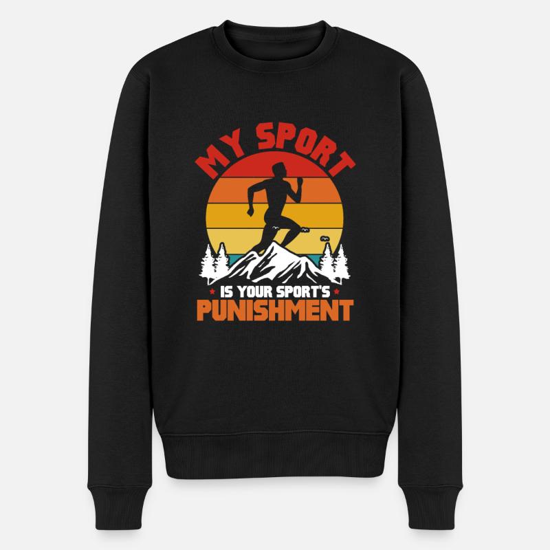 Laufen - Männer Premium Bio Pullover - Schwarz