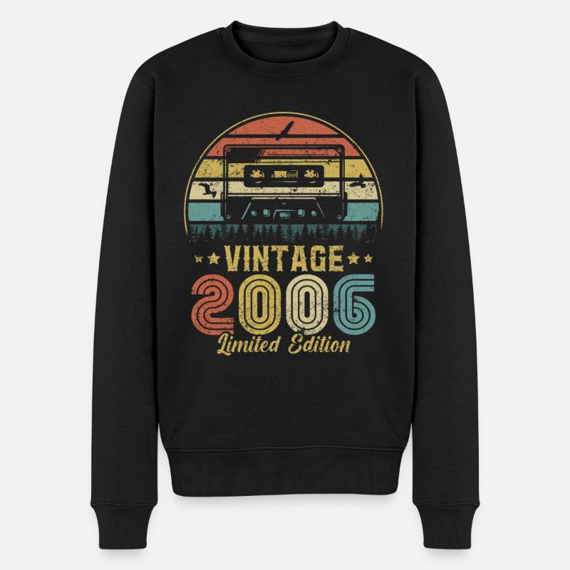 Cassette vintage 2006 - Pull Premium bio Homme - noir