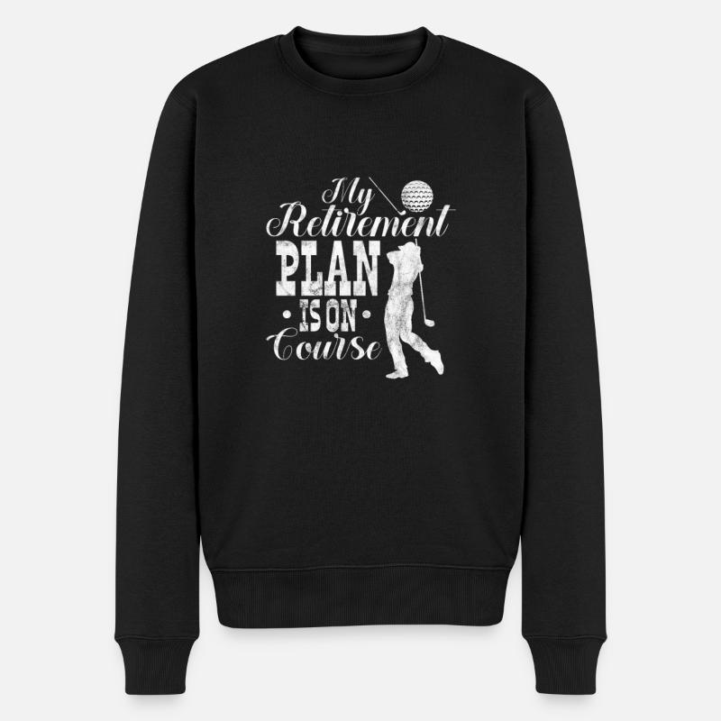 Retraite Golf - Pull Premium bio Homme - noir