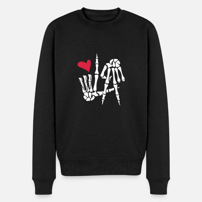Los Angeles - Pull Premium bio Homme - noir