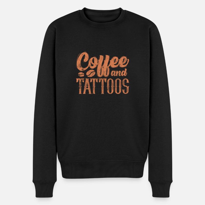 Tatouage de café - Pull Premium bio Homme - noir