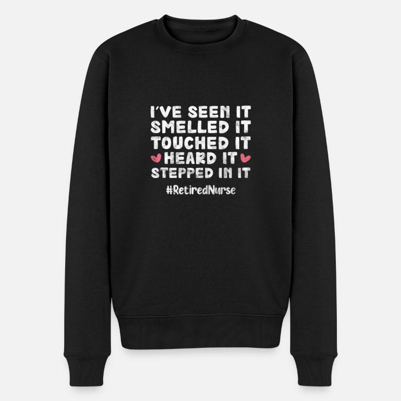 Ruhestand Krankenschwester - Männer Premium Bio Pullover - Schwarz
