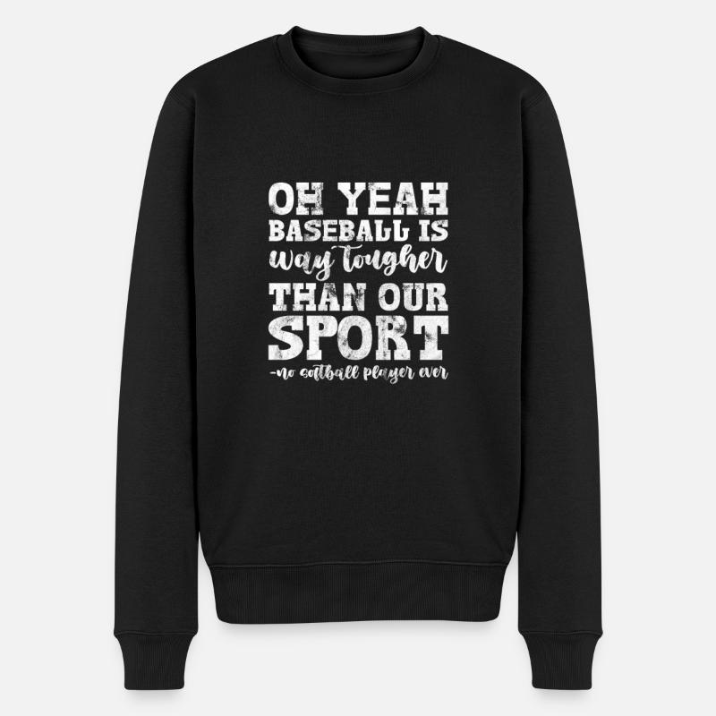 Softball - Pull Premium bio Homme - noir