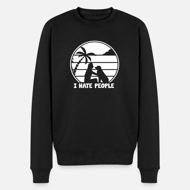 Golden Retrievers - Pull Premium bio Homme - noir