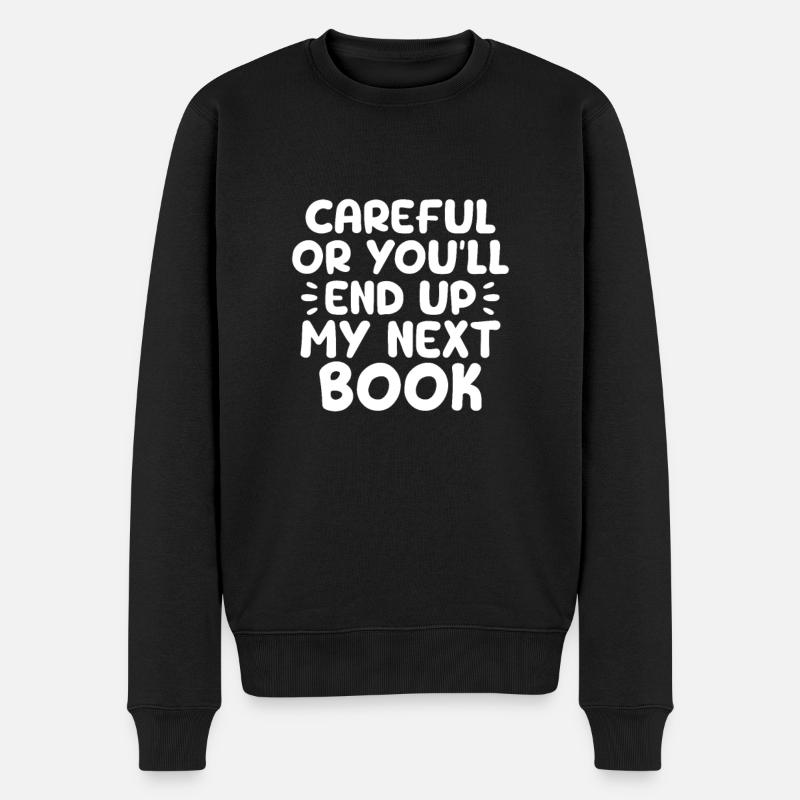 Autor - Männer Premium Bio Pullover - Schwarz