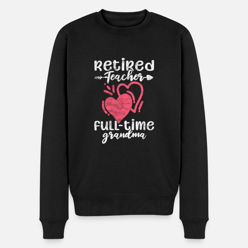 Enseignante à la retraite - Pull Premium bio Homme - noir