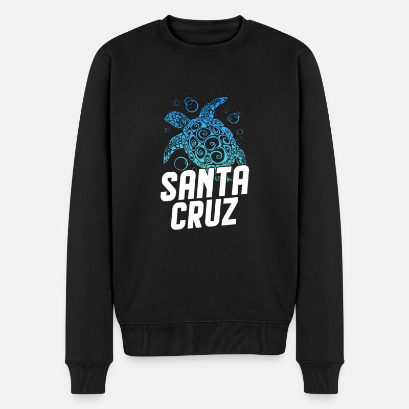 Santa Cruz - Männer Premium Bio Pullover - Schwarz