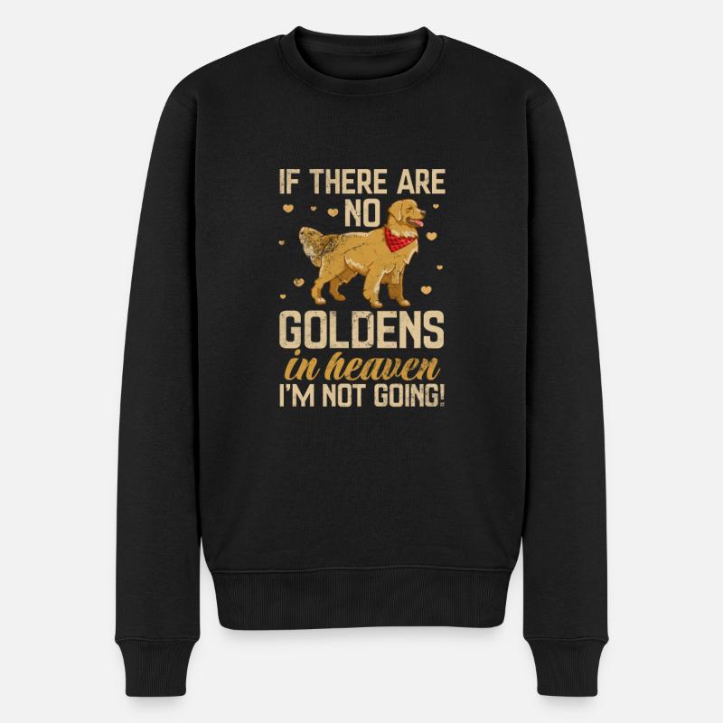 Golden Retrievers - Pull Premium bio Homme - noir