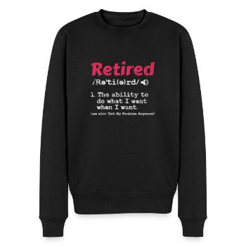Retraite - Pull Premium bio Homme - noir - Devant - Nico (187cm)