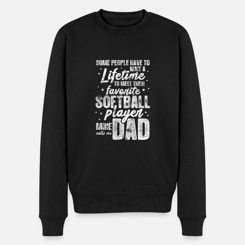 Softball - Pull Premium bio Homme - noir