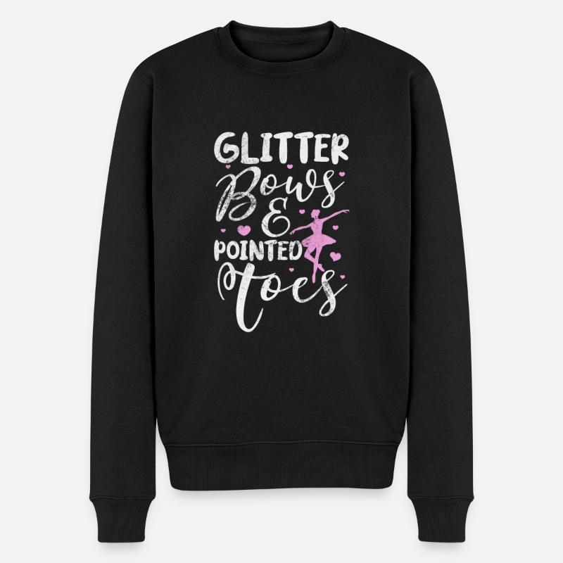 Ballett - Männer Premium Bio Pullover - Schwarz