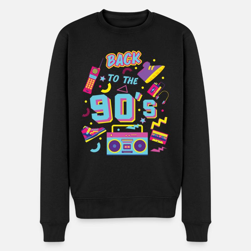 Retour des années 90's - Pull Premium bio Homme - noir