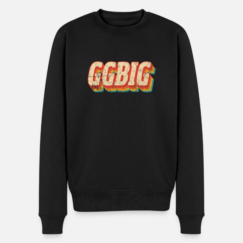 Große Schwester Bruder Geschwister Geschenk - Männer Premium Bio Pullover - Schwarz