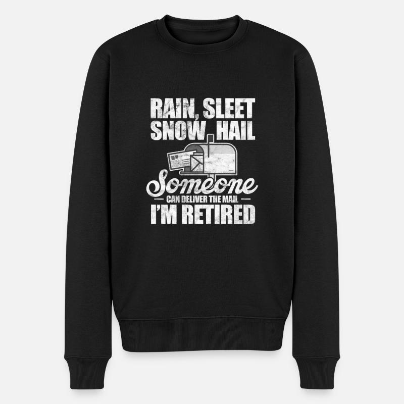Ruhestand Postbeamter - Männer Premium Bio Pullover - Schwarz