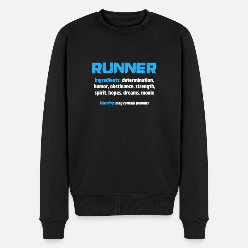 Laufen - Männer Premium Bio Pullover - Schwarz