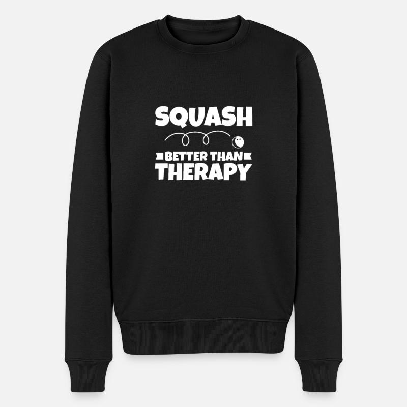 Squash - Männer Premium Bio Pullover - Schwarz