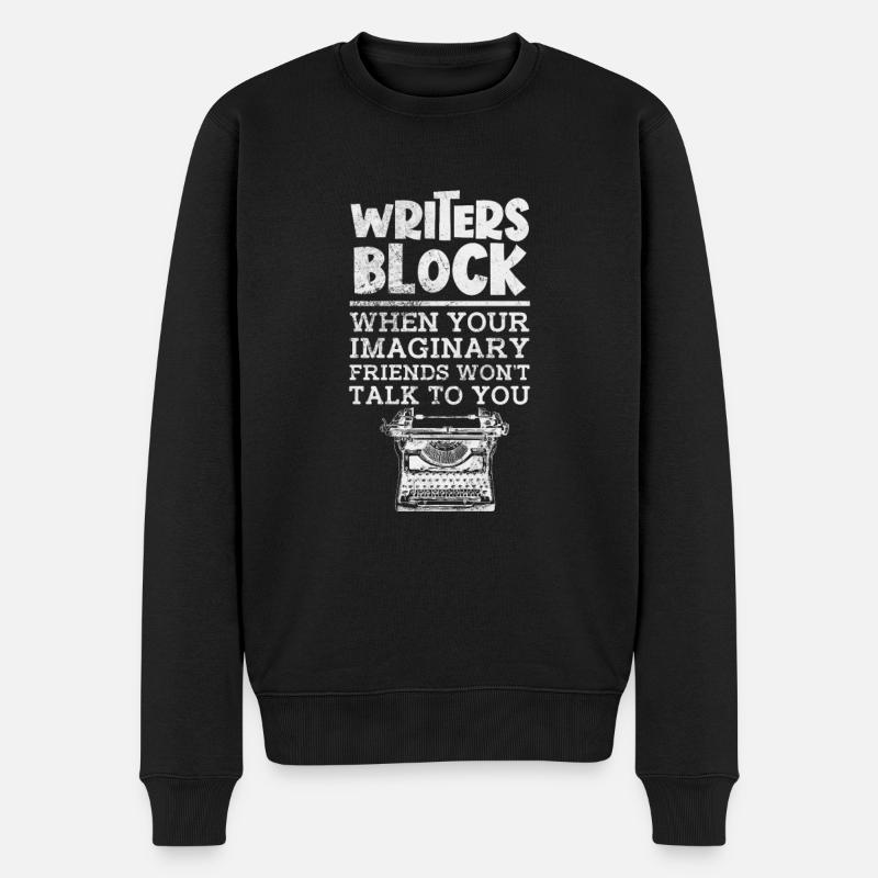 Autor Autoren Schriftsteller Buch Geschenk - Männer Premium Bio Pullover - Schwarz