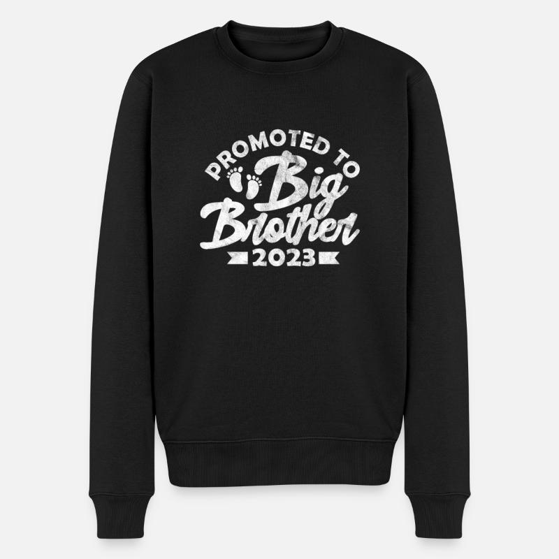 Grossesse Big Brother - Pull Premium bio Homme - noir