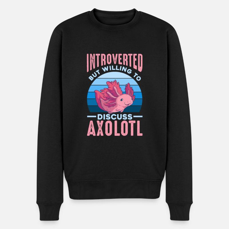 Axolotl - Pull Premium bio Homme - noir