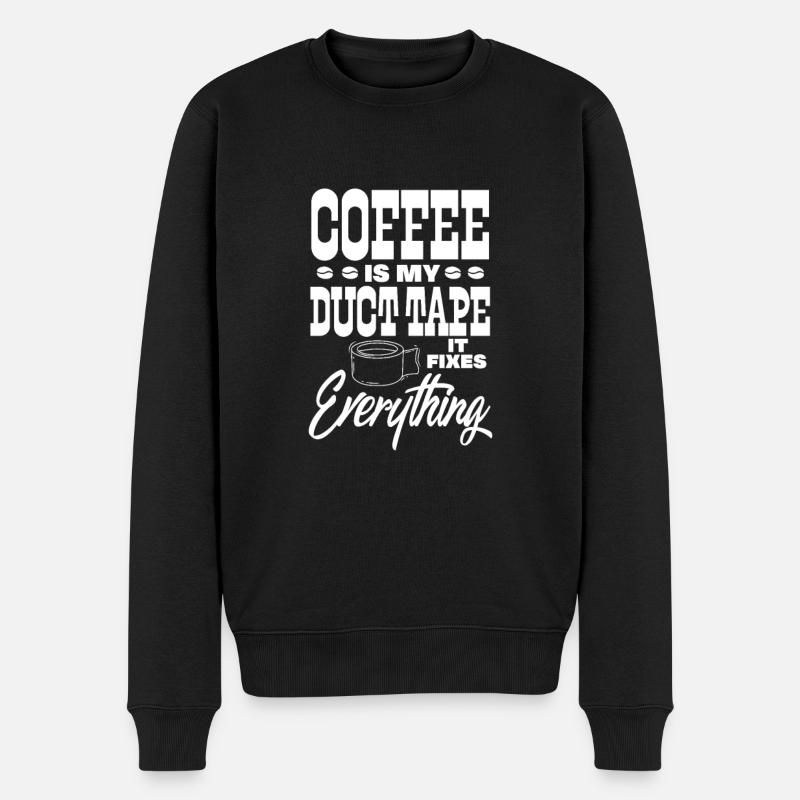Café - Pull Premium bio Homme - noir