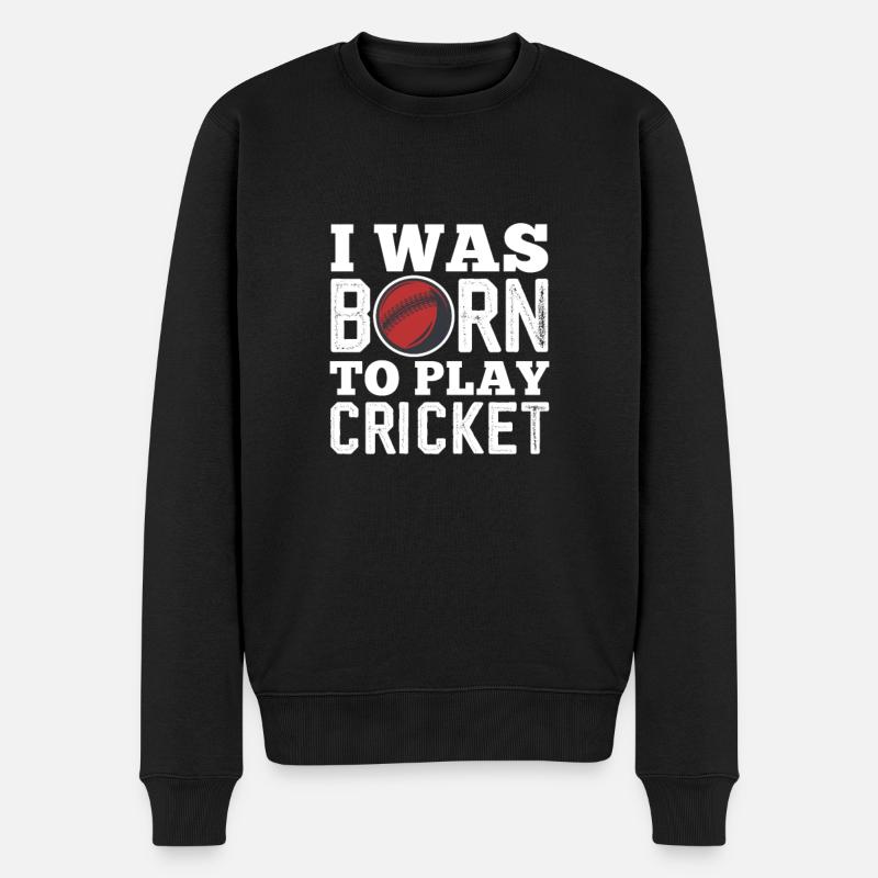 Cricket - Männer Premium Bio Pullover - Schwarz