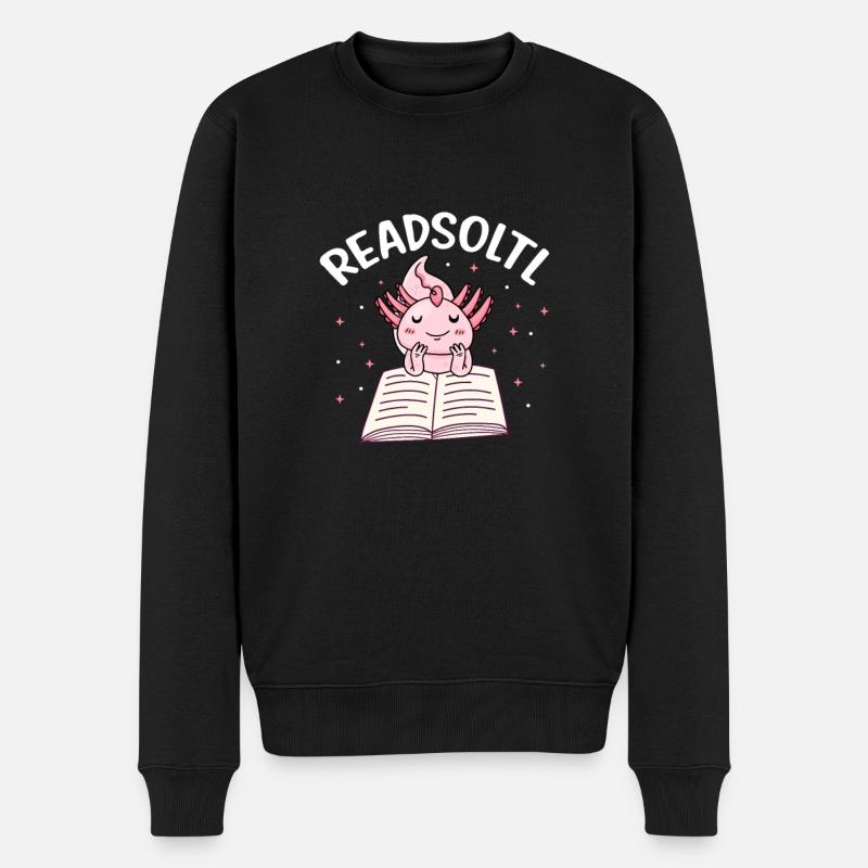 Axolotl - Pull Premium bio Homme - noir