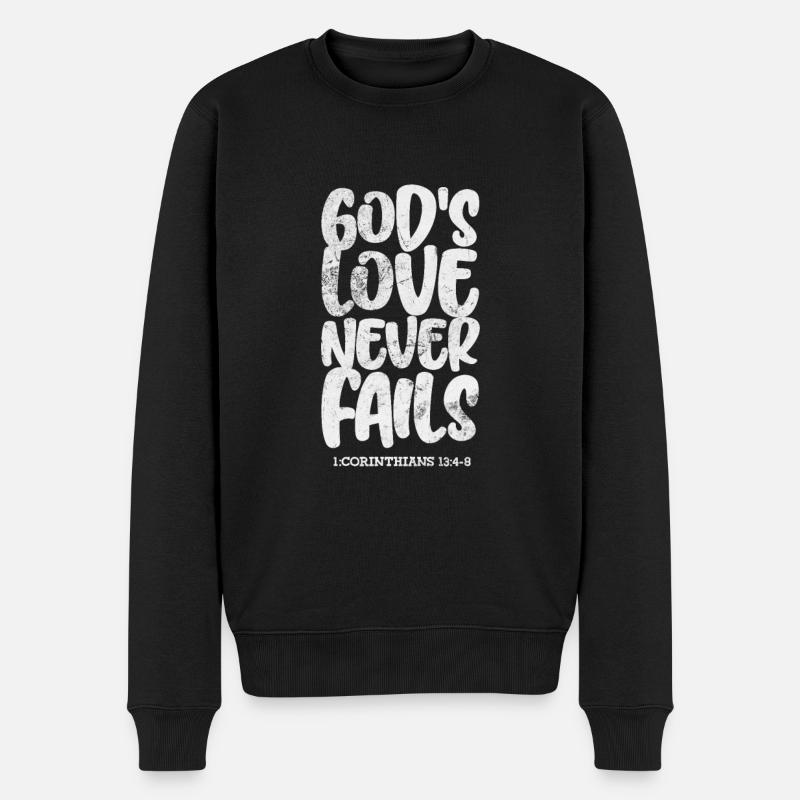 Bibel - Männer Premium Bio Pullover - Schwarz