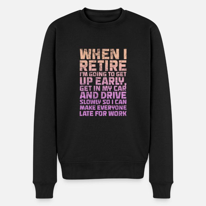 Retraite - Pull Premium bio Homme - noir