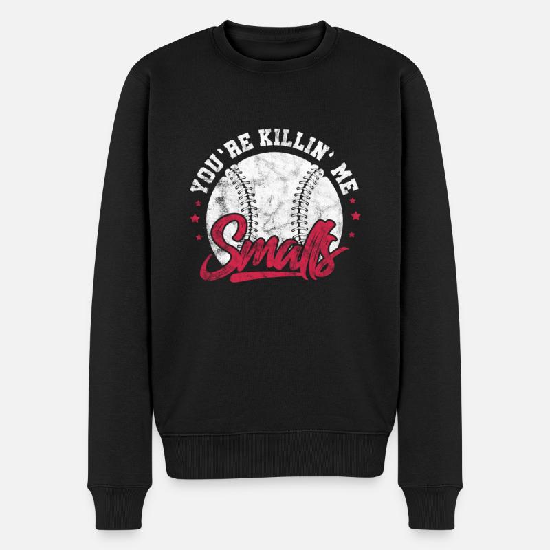 Softball - Männer Premium Bio Pullover - Schwarz