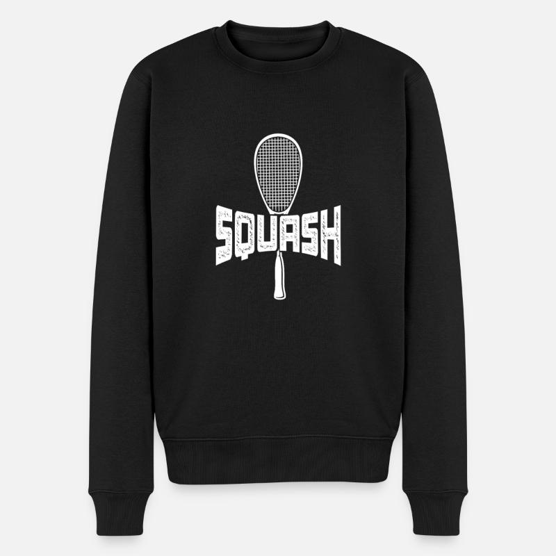 Squash - Männer Premium Bio Pullover - Schwarz