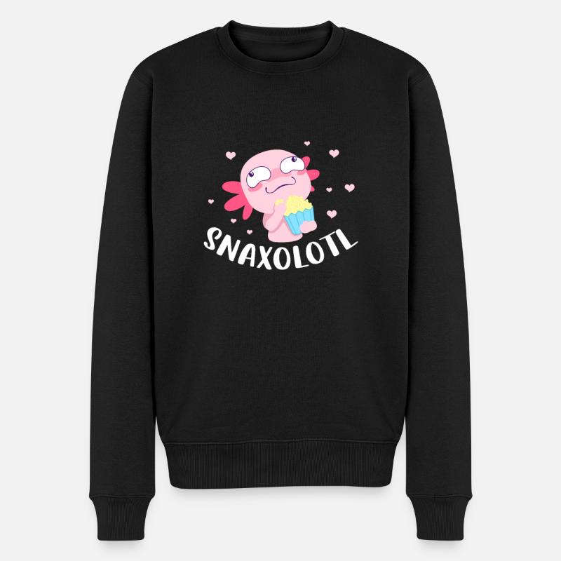 Axolotl - Pull Premium bio Homme - noir