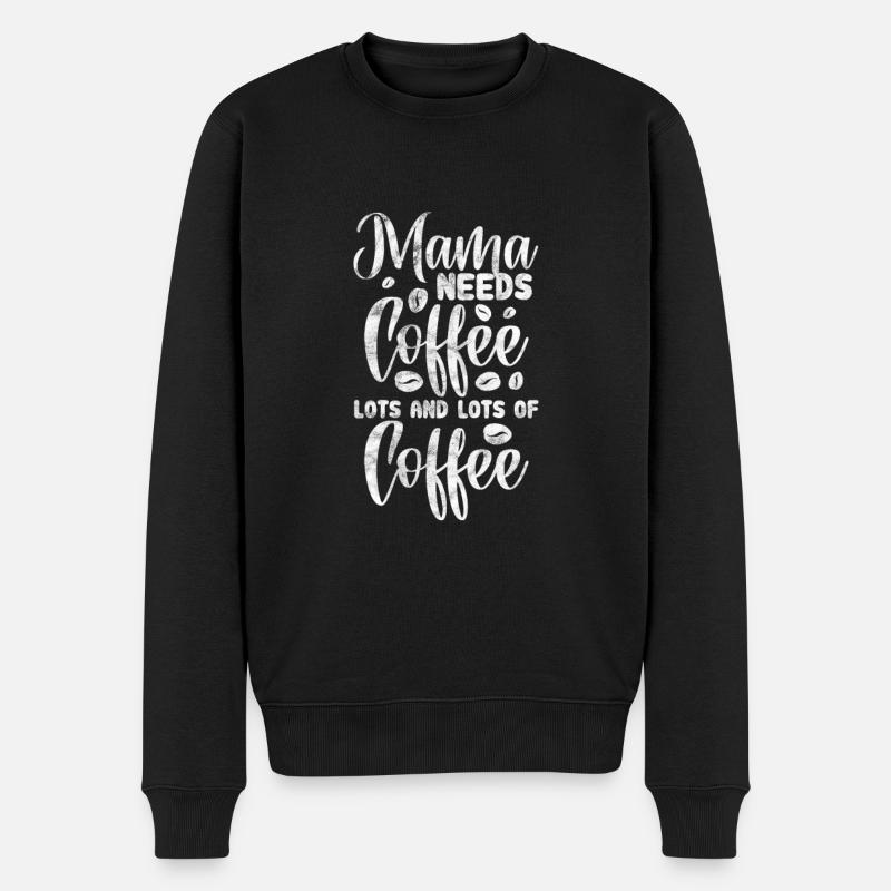 Mère de café - Pull Premium bio Homme - noir