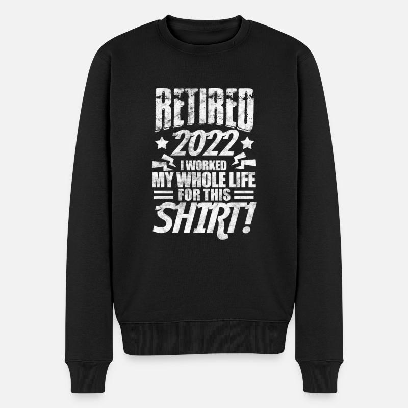Ruhestand - Männer Premium Bio Pullover - Schwarz